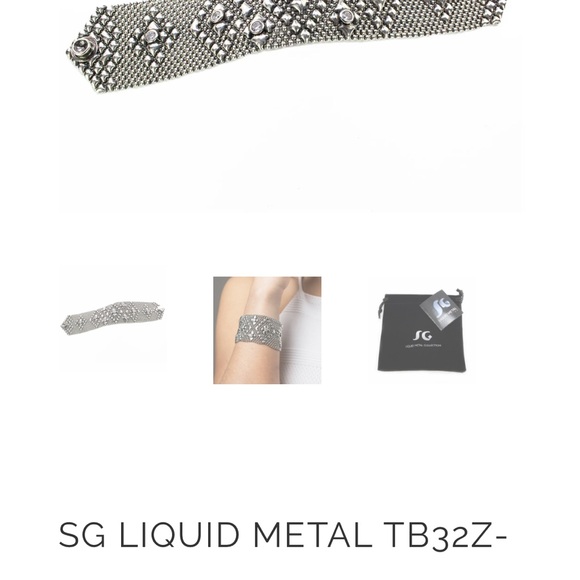 SG Liquid Metal Silver Bracelet